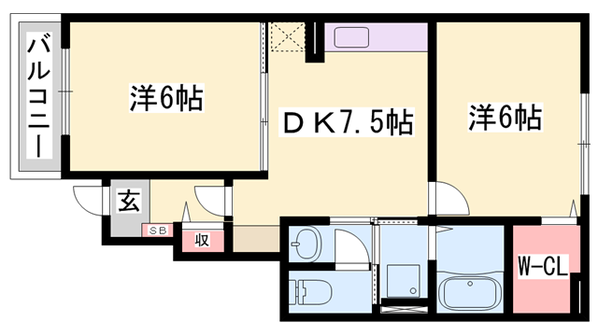 フィオレンティーナⅡの物件間取画像